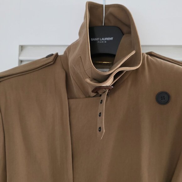 Saint Laurent Twill Trench in Sable Runway Spring/Summer 2024 Size 36 - Picture 12 of 16